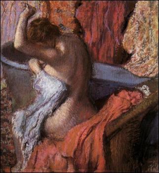 Edgar Degas : Seated Bather Drying Herself